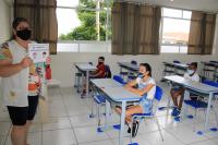 Estudantes da Rede Municipal de Ensino de Itaja voltam s aulas