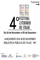 Lanamento do 4 Festival Literrio de Itaja ocorre nesta quinta-feira (18)