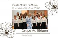 Grupo Ad Libitum realiza concerto no Museu Histrico nesta quarta-feira (18)