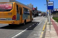 Codetran realiza sinalizao de 200 paradas de nibus em Itaja