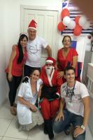 Papai Noel visitou a Unidade de Sade do Bambuzal na segunda feira