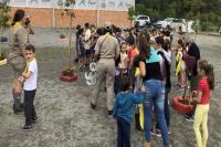 Escoteiros visitam escola municipal na zona rural