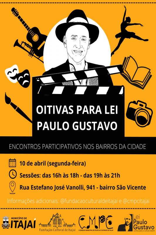 Itajaí promoverá 15 encontros pelos bairros para debater recursos da Lei Paulo Gustavo