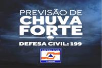 Defesa Civil alerta para risco de temporal em Itaja nesta sexta-feira (18)