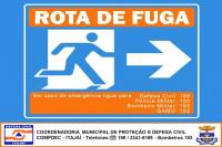 Defesa Civil de Itaja realiza exerccio simulado com rota de fuga nesta quinta-feira (21)
