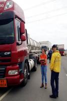 Defesa Civil realiza 10 fiscalizao de transporte de produtos perigosos