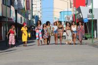 Casa da Cultura  palco de ensaio fotogrfico das candidatas ao Beleza Negra Itaja