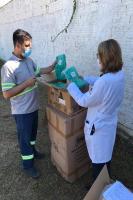 Coronavrus: Itaja recebe doao de kits de proteo para profissionais de sade