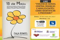 Itajaí realiza live sobre o combate à violência sexual contra crianças e adolescentes