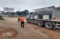 Defesa Civil realiza sexta fiscalizao do transporte de produtos perigosos em Itaja