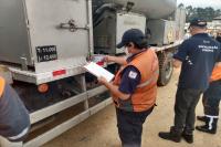 Defesa Civil realiza sexta fiscalizao do transporte de produtos perigosos em Itaja