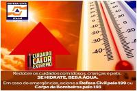 Defesa Civil de Itaja alerta para forte onda de calor