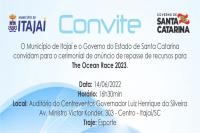 AVISO DE PAUTA: Cerimonial de anncio de repasse de recursos para The Ocean Race 2023