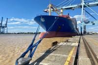 Porto de Itaja recebe dupla atracao de navios nesta quarta-feira (19)