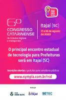Itaja sedia 6 Congresso Catarinense de Cidades Digitais e Inteligentes