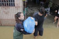 Defesa Civil divulga declarao com lista atualizada de reas atingidas por alagamentos e inundaes