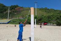 Municpio inicia ampliao de quadras para esportes nas praias