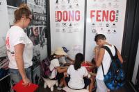 Espao da equipe Dongfeng tem atividades infantis na Itaja Stopover